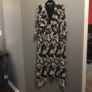 INC Black and White Dress